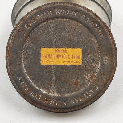 Eastman Kodak Panatomic-X Empty 4" Film Reel Storage Canister Vintage