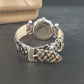 Kim Rogers Women's Watch 16366 Silver Tone Gray Snakeskin Band Boxed New Battery