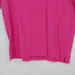 Bill Blass Jeans Women's Small Pink V Neck T Shirt Stretch Cotton Short Sleeve