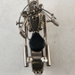 Homemade Chopper Motorcycle Scrap Art Uses Nuts Bolts Bearings Spark Plugs More