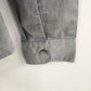 Tommy Hilfiger Women's Grey Zip Front Top Size L Fitted Logo Long Sleeve Darts