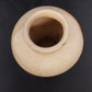 Nemadji Indian Pottery Pedestal Vase Brown Black Marbled Swirl 3.75" Vintage USA