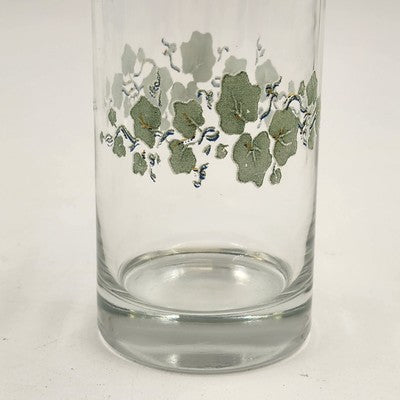 3 Corelle Callaway Green Ivy 6oz Glassware Juice Corning 4" USA