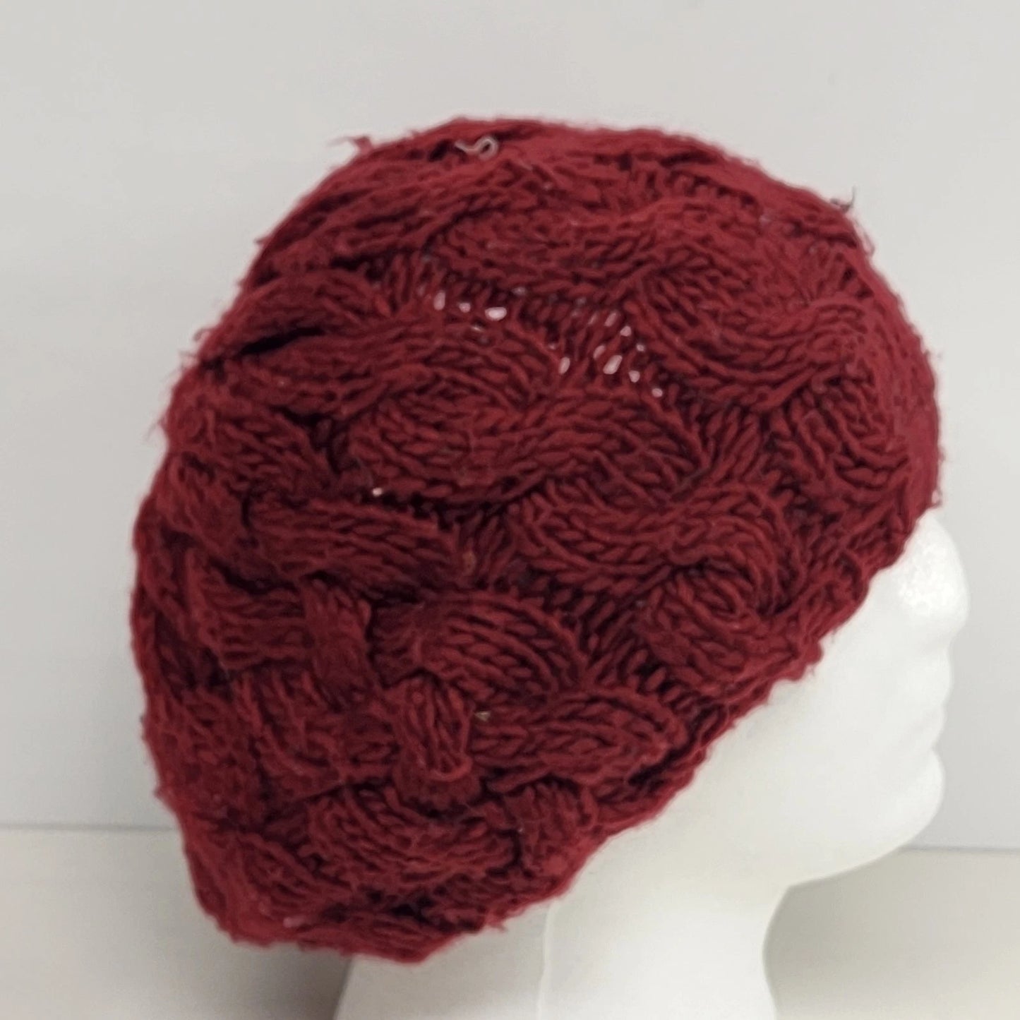 Falls Creek Red Knit Beanie Hat Unisex Winter Watch Cap Acrylic