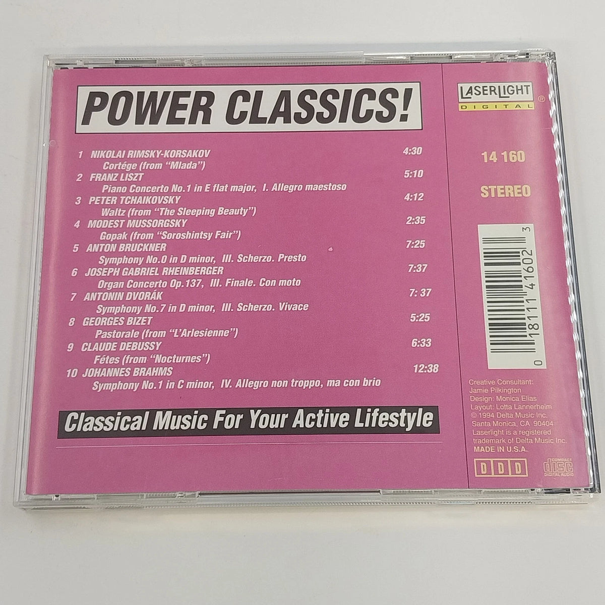 Power Classics Classical Music Active Lifestyle 2 CD Lot LaserLight Vols 3 & 7