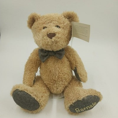 Barnsie in Barnes & Noble Plush Teddy Bear Tan Bow Tie 12" Stuffed Toy Animal