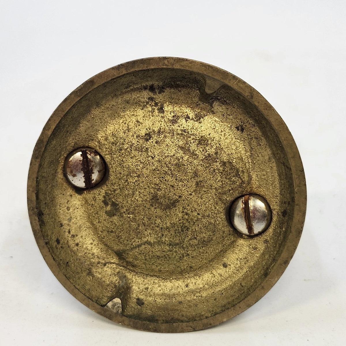 Horseshoe Screw-Down Nutcracker Gold Tone Metal T-Handle Tabletop 3.5" Patina