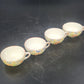 Floral Demitasse Tea Coffee Cups 2.5"d Set of 4 Porcelain Handle Japan Vintage
