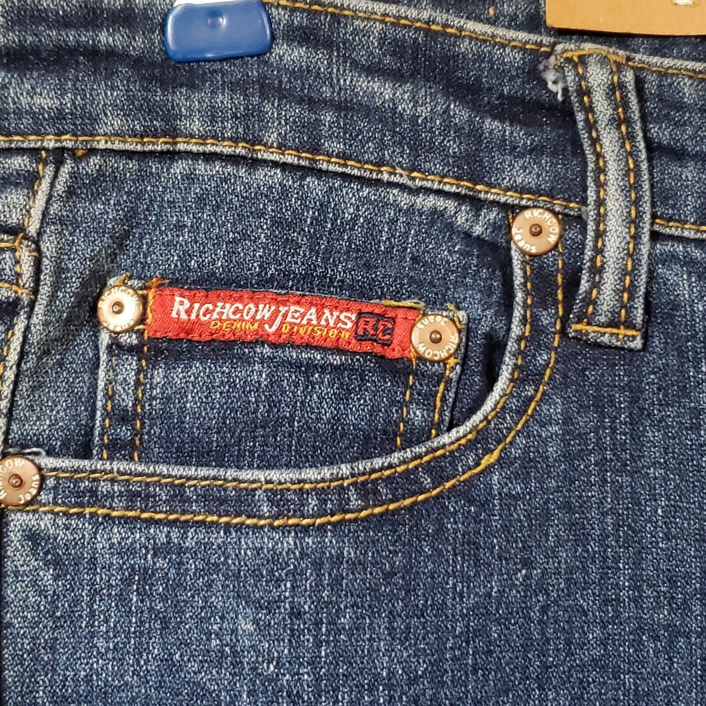 Richcow Womens Western Skinny Dark Denim Jeans Size 5 NWT