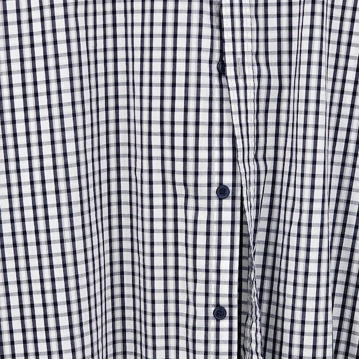 Denver Hayes Flextech Dress Shirt Men’s Black Check Size Medium Regular Standard