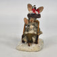 Silvestri Charming Tails Christmas Stroll Dean Griff 1990s Mouse Figurine China