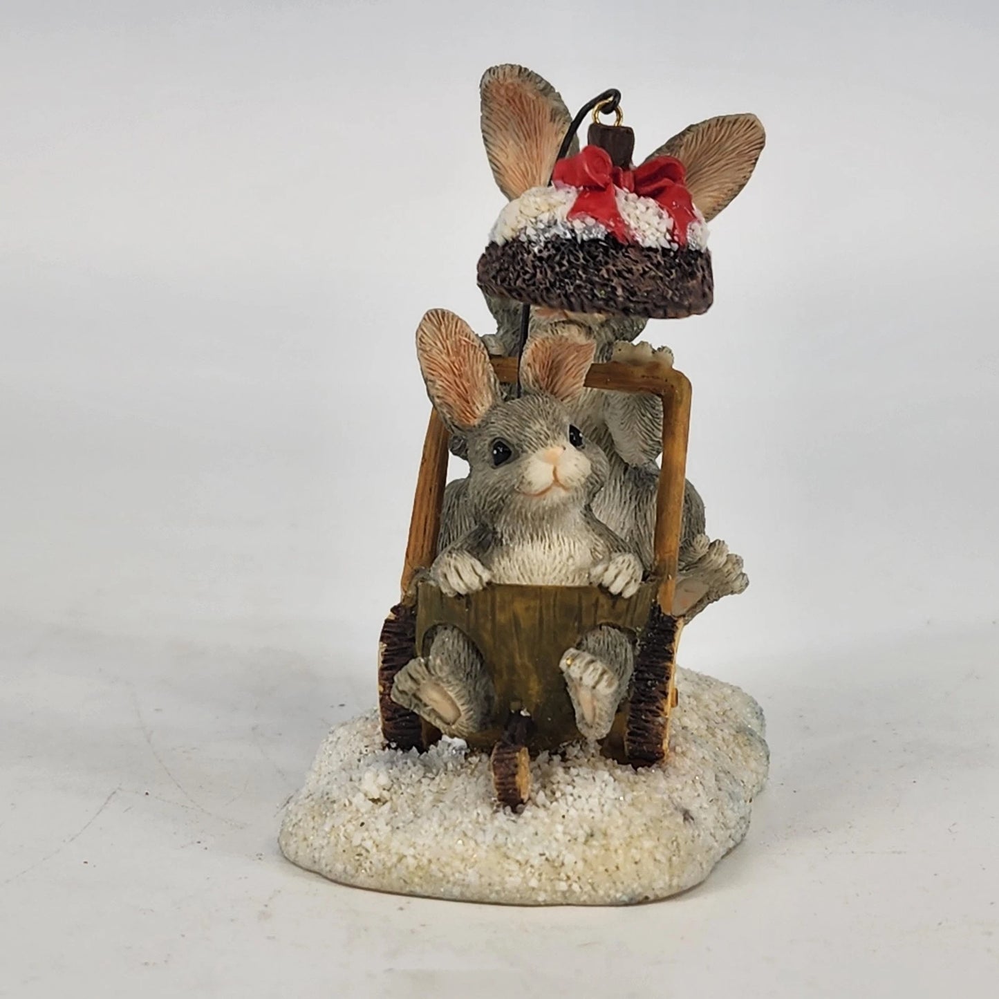 Silvestri Charming Tails Christmas Stroll Dean Griff 1990s Mouse Figurine China