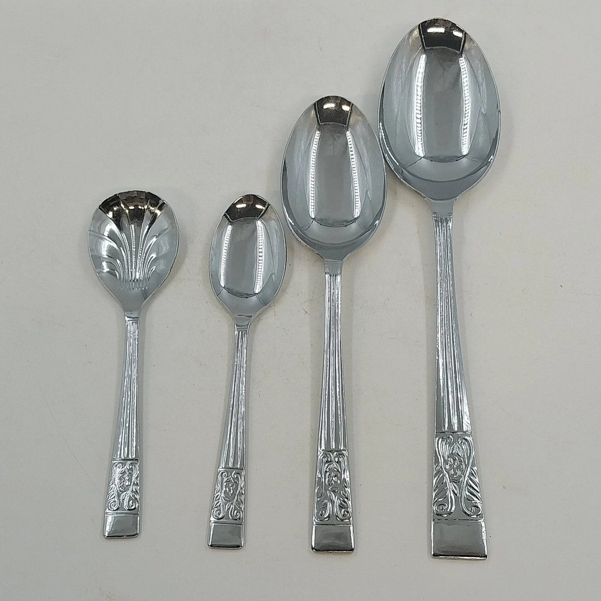 Bilchrome Sheffield 45 Pc Stainless Silver Flatware Set Service 6" Case England