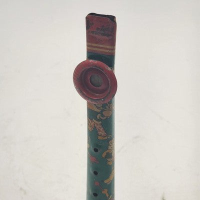 Metal Tin Lithograph Horn Kazoo 6.75" Cartoon Characters Toy Musical Instrument