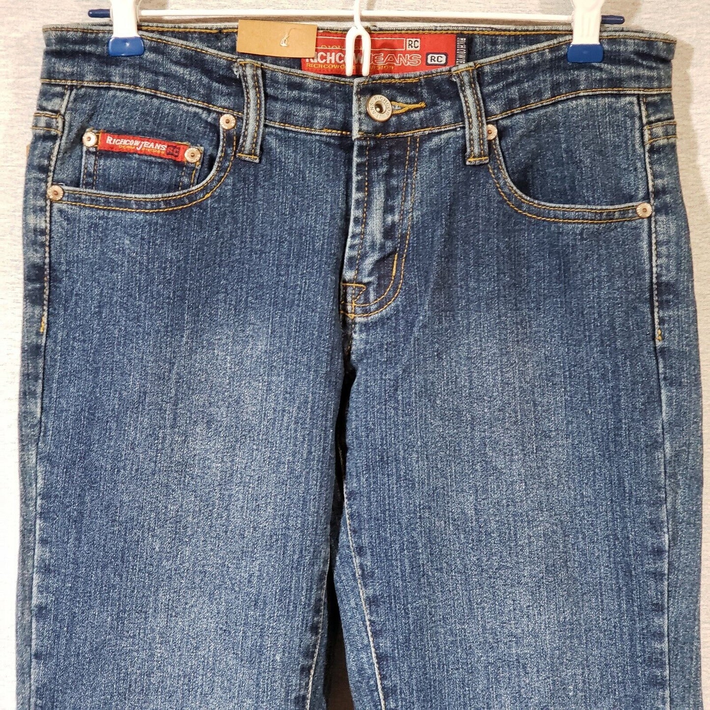 Richcow Womens Western Skinny Dark Denim Jeans Size 5 NWT