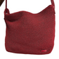 The Sak Red Woven Crochet Shoulder Bag Purse Leather Strap 12"x10"x6" Vintage
