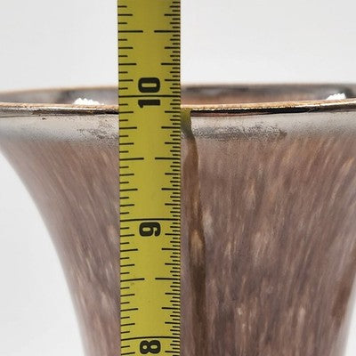 Austrian Taupe Drip Glaze Pottery Vase 226C Steatit Osterr Edelkeramic 10” Vtg