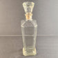 Prop Whiskey Decanter Clear Glass Bottle w Corked Stopper 12” Tall Stopper Stuck