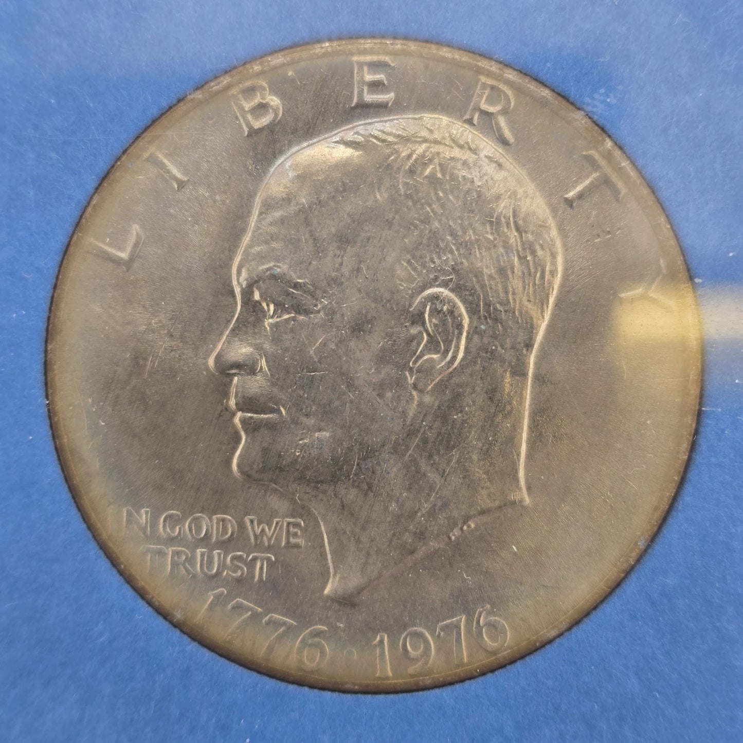 Liberty Bell Moon Eisenhower Dollar Bicentennial 1776-1976 Louis Rukeyser Promo