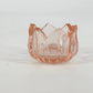 Westmoreland Pink Glass Lotus Flower Open Salt Cellar Individual Dip 1.25" Vtg