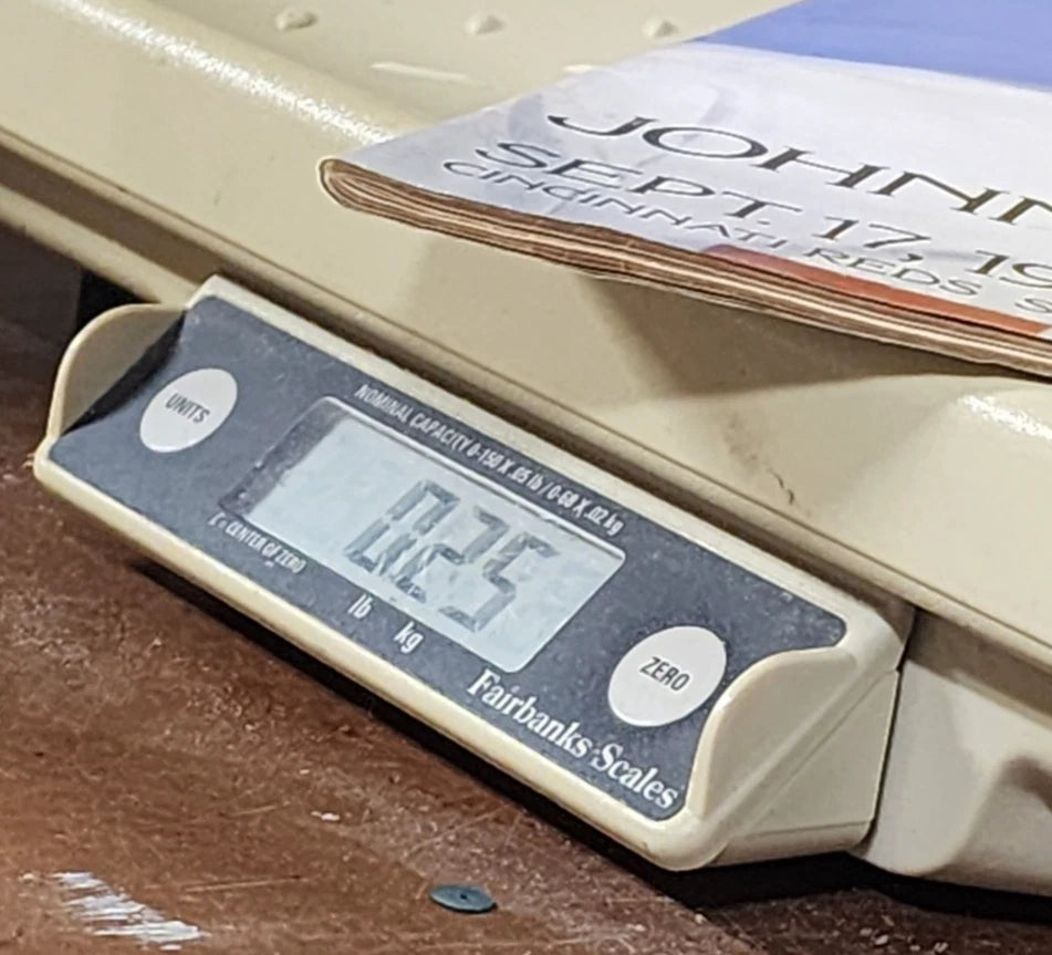 Cincinnati Reds' Johnny Bench Scorebook Night of Sept 17 1983 His Last Home Game