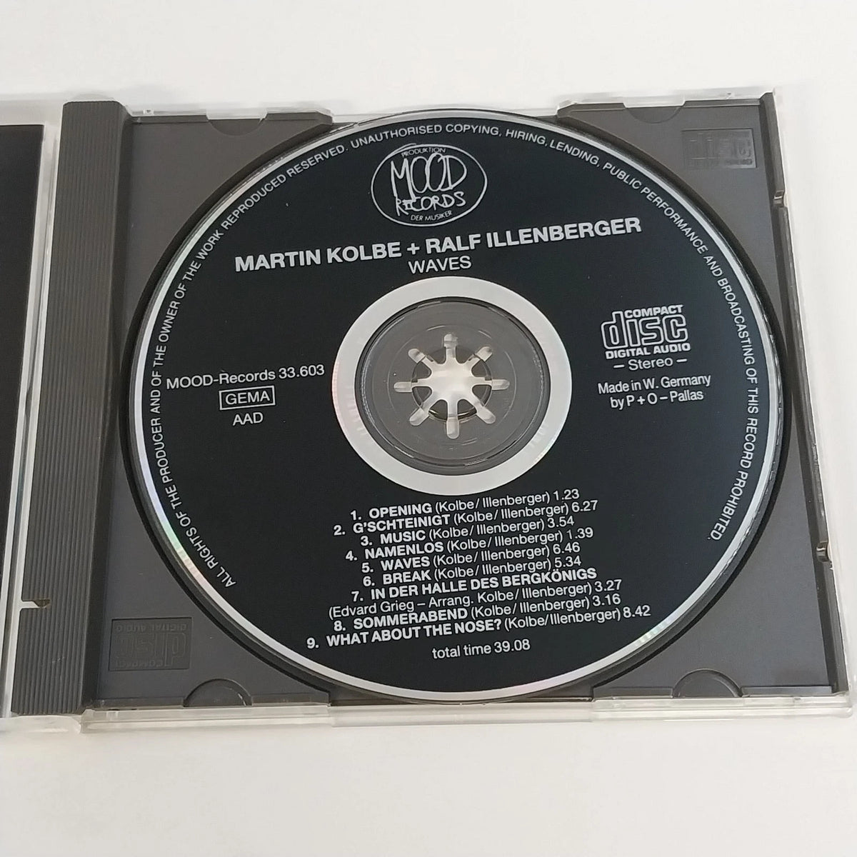 Martin Kolbe & Ralf Illenberger Waves CD Mood 33.603 Acoustic Jazz Germany 1985