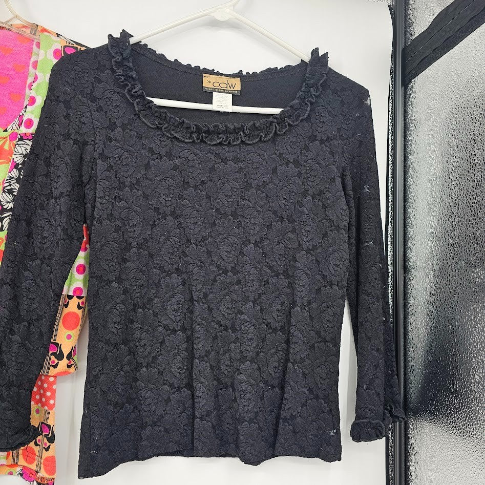 5 Pc Women’s Tops Sweaters Lot Size Medium Dolcetti Jaipur KiKit Style & Co Y2K Casual, 1990s