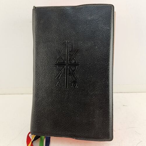 New Saint Joseph Daily Missal and Hymnal Vintage 1966 Black Vinyl Cover Catholic