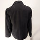 Studio Works Women’s Black Zip Jacket Size 4P Lightweight Notched Collar Petite