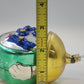 Hickory Dickory Dock Mouse Clock Blown Glass Christmas Ornament 4.5" Cap & Tie
