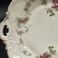 Haviland Limoges "Rebecca" Round Serving Tray – 10" Porcelain with Scalloped Edge, Raised Trellis & Rose Floral Design – Vintage French Tableware