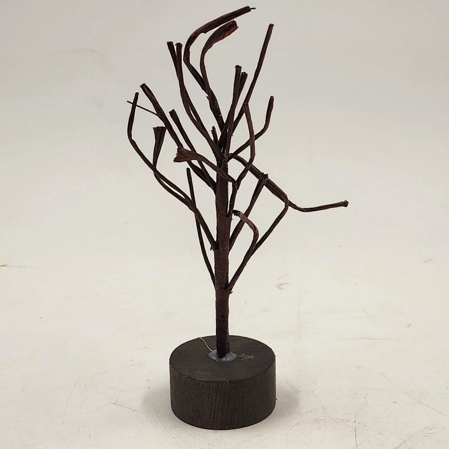 7 pc Christmas Village Trees Lot White Frosted & Bare Branch 5" Lemax Dept 56