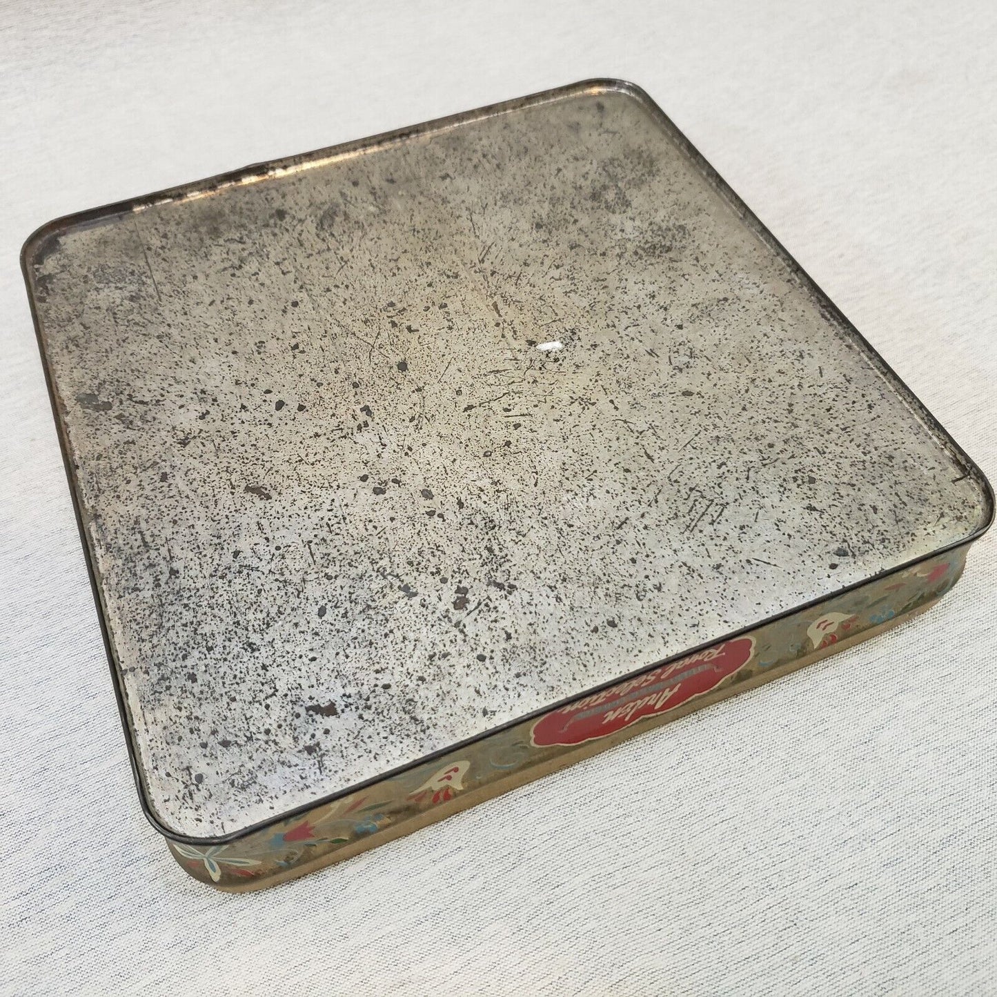 Arden Royal Selection Candy Tin 8.25in Square Vintage Decorative