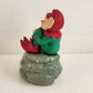 Manor Ware Pixie Fairy Weymouth Figure on a Rock Vintage 1950 England Souvenir