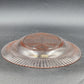 Pink Depression Glass Oval Platter Texture Ring Design Ruffle Edge MacBeth-Evans