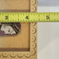 Gemstone Dust Powder Painting Wood Trinket Jewelry Box 4.5" Bani Thani India Vtg