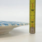 2 Linda Ironstone 4008 Salad Plates Blue White Gingham 7.5" Japan Crazing