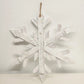 Rustic Wooden Snowflake Wall Decor 22 Inch Farmhouse Christmas
