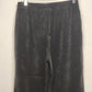 Breckenridge Women's 12P Petite Pants Grey Suede-Like Soft Straight Leg Pockets