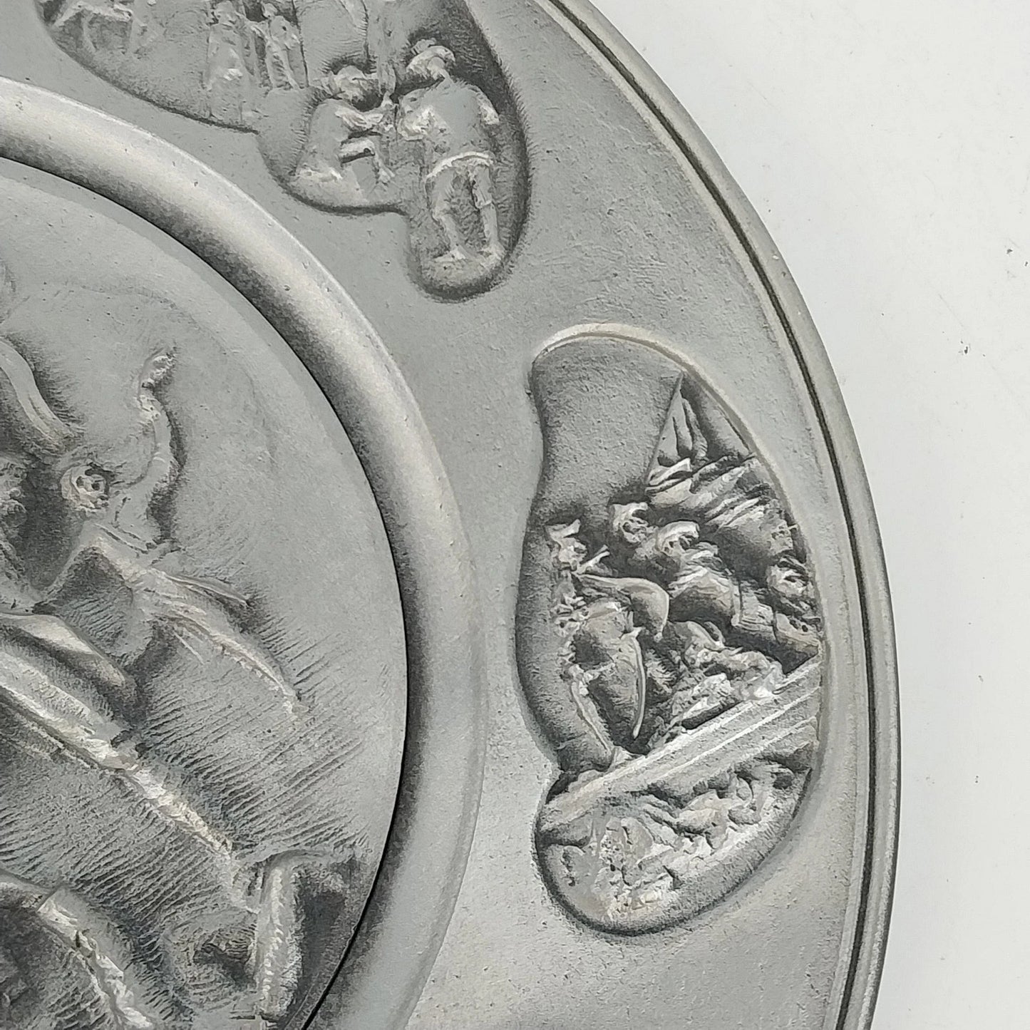 Hudson Pewter Spirit of ’76 Bicentennial Pewter Plate 9" Independence Day 1776
