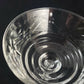 Rock Sharpe Artic Rose Pattern Crystal Champagne Intricate Stemware Tall Sherbet