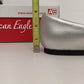 American Eagle Cora Ballet Flats Ruffled Sandals Women's 9 Silver