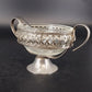 Vintage Raimond Silverplated Crystal Footed Oval Dish Spoon