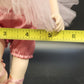 Porcelain Ballerina Doll Blonde Blue Eyes Pink Tutu Shoes Ballet Pose Stand 12"