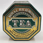 Royal Richmond Tea Metal Tin Storage Box Canister England Case Manufacture 1980s