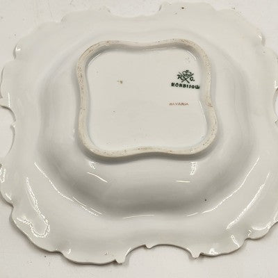 Rosenthal RC Monbijou Butter Dish Pink Roses Gold Trim Bavaria 7"
