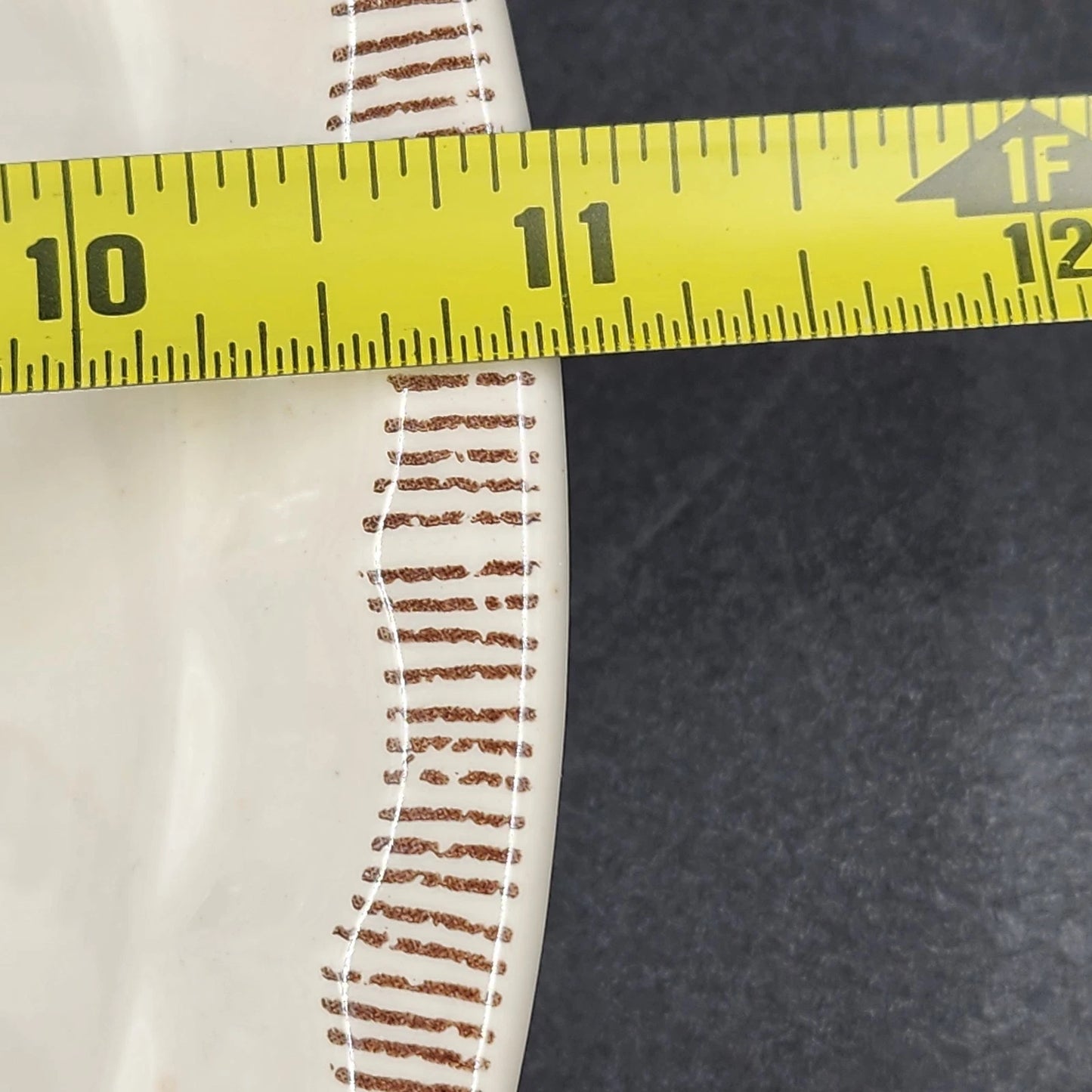 Royal China by Jeannette Quiche Lorraine 11" Recipe Pie Plate USA Made Ceramic