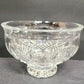 Waterford Crystal Killarney 6" Clear Footed Bowl Crosshatch Fan Pattern EUC