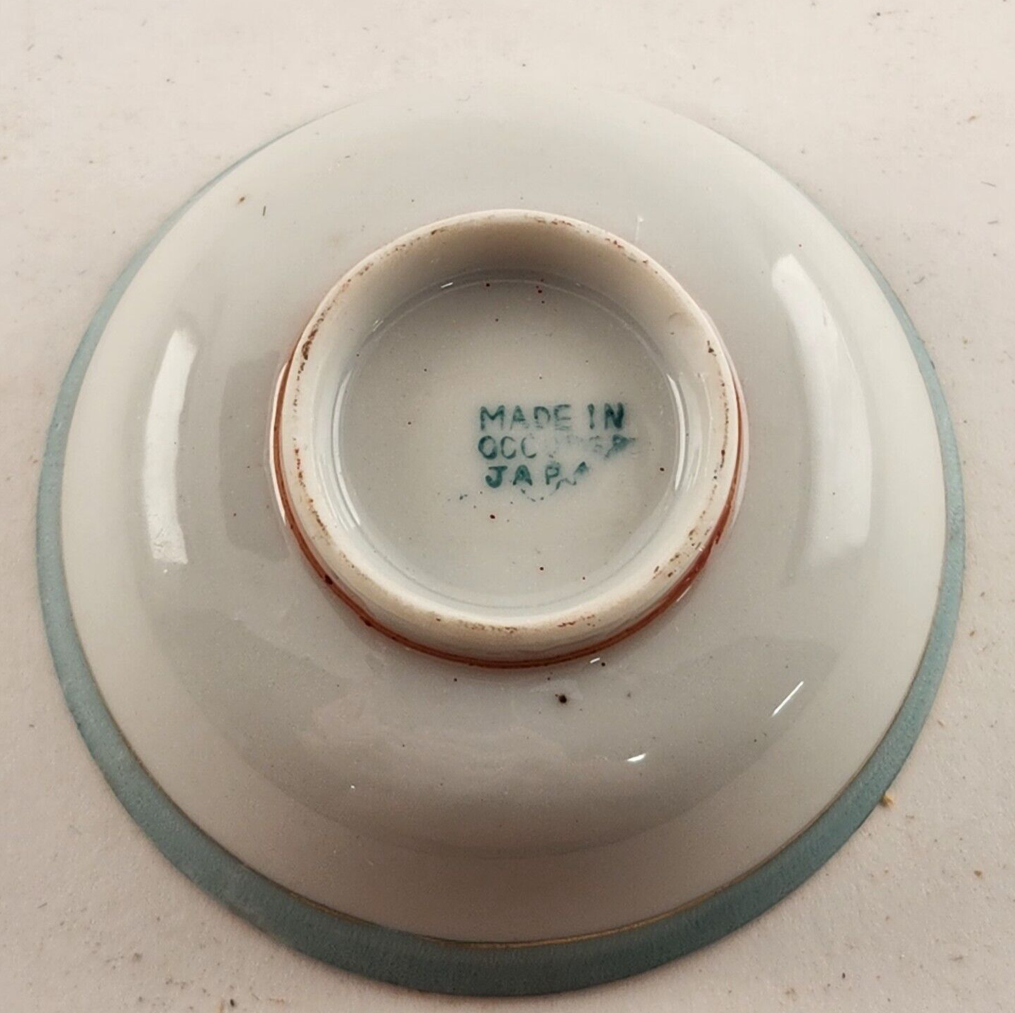 3 Small 3" Sake Bowls Cups Ceramic Various Patterns Made in Occupied Japan