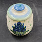 Hadley Bouquet Oversize Sugar Bowl and Lid M A Hadley Pottery Blueberry Design